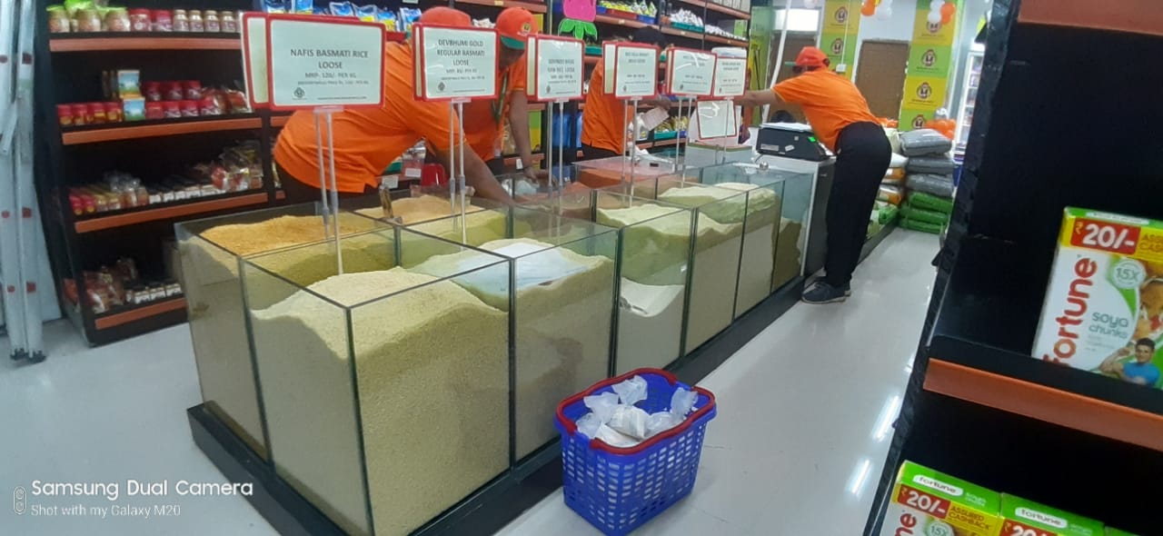 Supermarket  Bin Rack